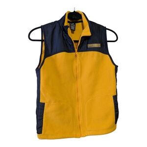 Gap Original Fleece Vest. Yellow And Black. L (10)